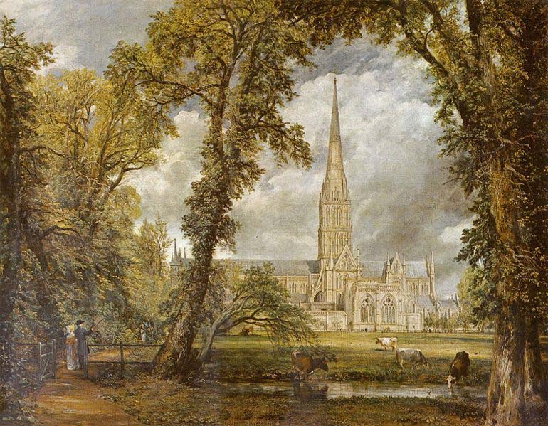 John Constable Die Kathedrale von Salisbury vom Garten des Bischofs aus gesehen